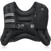 imageZELUS Weighted Vest 6lb8lb12lb16lb20lb25lb30lb Weight Vest with Reflective Stripe for Workout Strength Training Running Fitness Muscle Building Weight Loss WeightliftingBlack