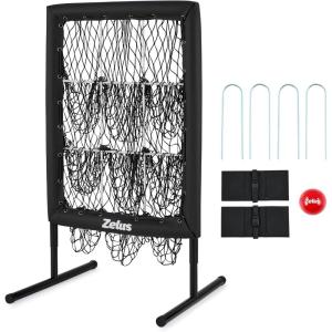 imageZELUS 9Hole Pitching Net Plus Baseball Net with Authentic Strike Zone for Outdoor ampamp Indoor Use Height Adjustable Baseball Training Net for Batting Pitching Hitting Softball Aid Equipment