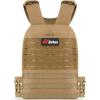 imageZELUS Tactical Weighted Vest Training Vest with MOLLE Panels Chest Pocket Weight Vest for Women Men with Adjustable Shoulder Waist Straps Tactical Training Gear for Outdoor Fitness GymKhaki