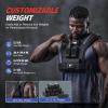 imageZELUS Weighted Vest Men 233645 lb Weight Vest with 101620 Adjustable Iron Weights for Muscle Building Strength ampamp Functional Training Weighted Vest for Men with Reflective StripsBlack