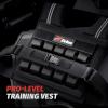 imageZELUS Weighted Vest Men 233645 lb Weight Vest with 101620 Adjustable Iron Weights for Muscle Building Strength ampamp Functional Training Weighted Vest for Men with Reflective StripsBlack
