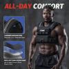 imageZELUS Weighted Vest Men 233645 lb Weight Vest with 101620 Adjustable Iron Weights for Muscle Building Strength ampamp Functional Training Weighted Vest for Men with Reflective StripsBlack
