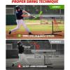 imageZelus Baseball Swing Trainer with 5 Resistance Levels 3145 in Height Adjustable Baseball Hitting Trainer for All Ages Auto Reset Softball amp Baseball Training Equipment with Metal Stakes amp Carry Bag